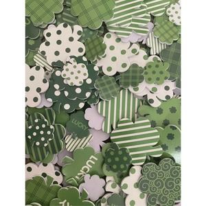 20 Pieces Saint Patricks Day Foam Shamrock Stickers Wreaths Centerpieces Crafts